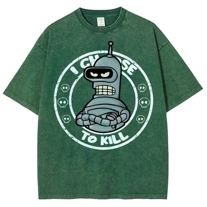I Choose To Kill Vintage Distressed T-shirt