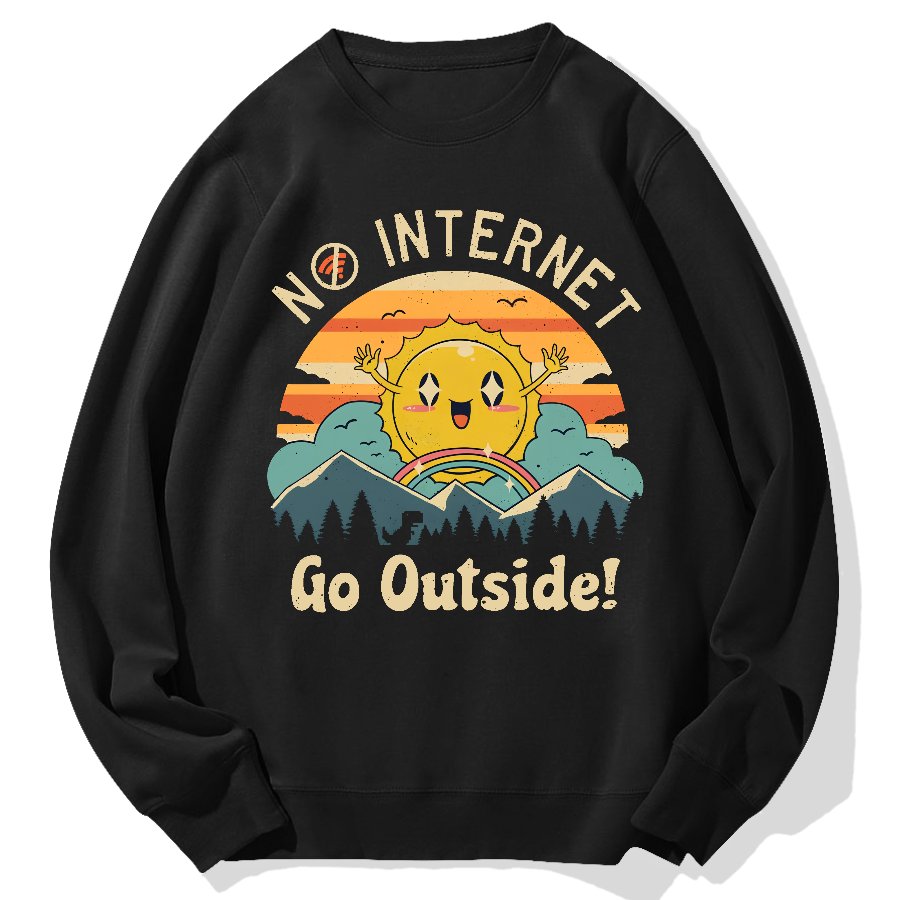 No Network Geek Cotton Sweatshirt