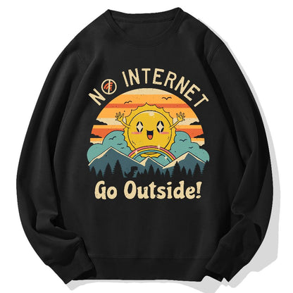 No Network Geek Cotton Sweatshirt