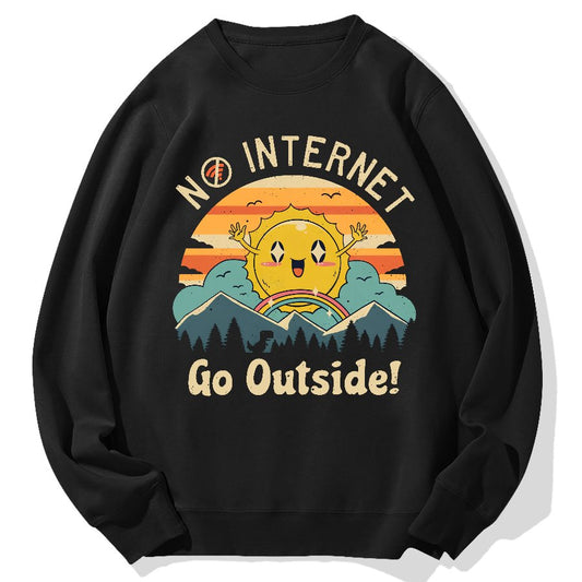 No Network Geek Cotton Sweatshirt
