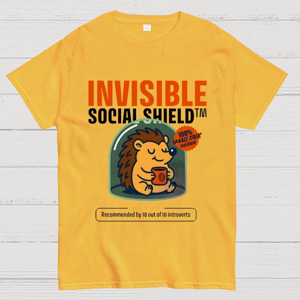 Invisible Social Shield Geek T-Shirt