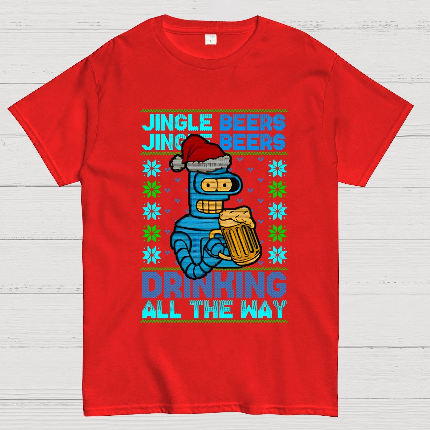 Christmas Jingle Beers Geek T-Shirt