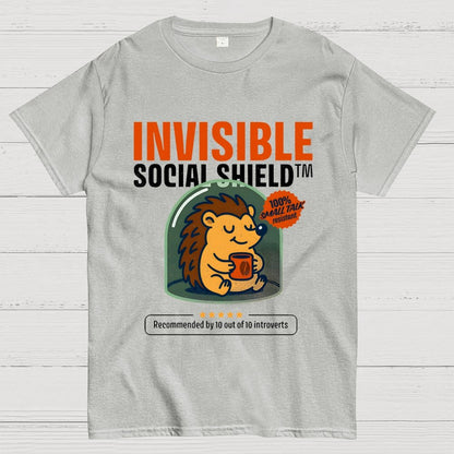 Invisible Social Shield Geek T-Shirt