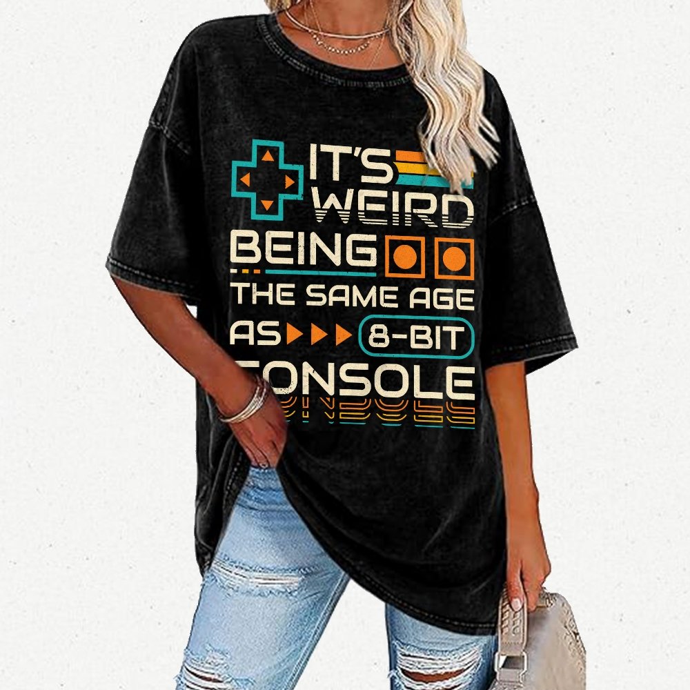 8-Bit Aged Vintage Distressed T-shirt