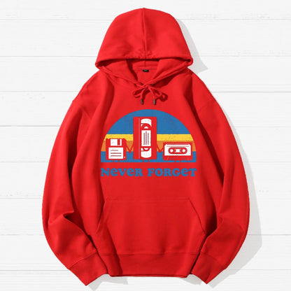 Never Forget Geek Cotton Hoodie