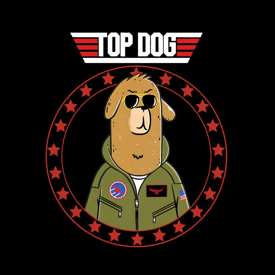 Top Dog.Sarcasm Geek T-Shirt