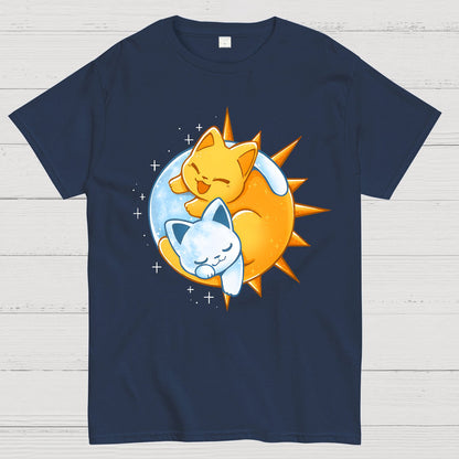 Sun Moon Kittens Geek T-Shirt