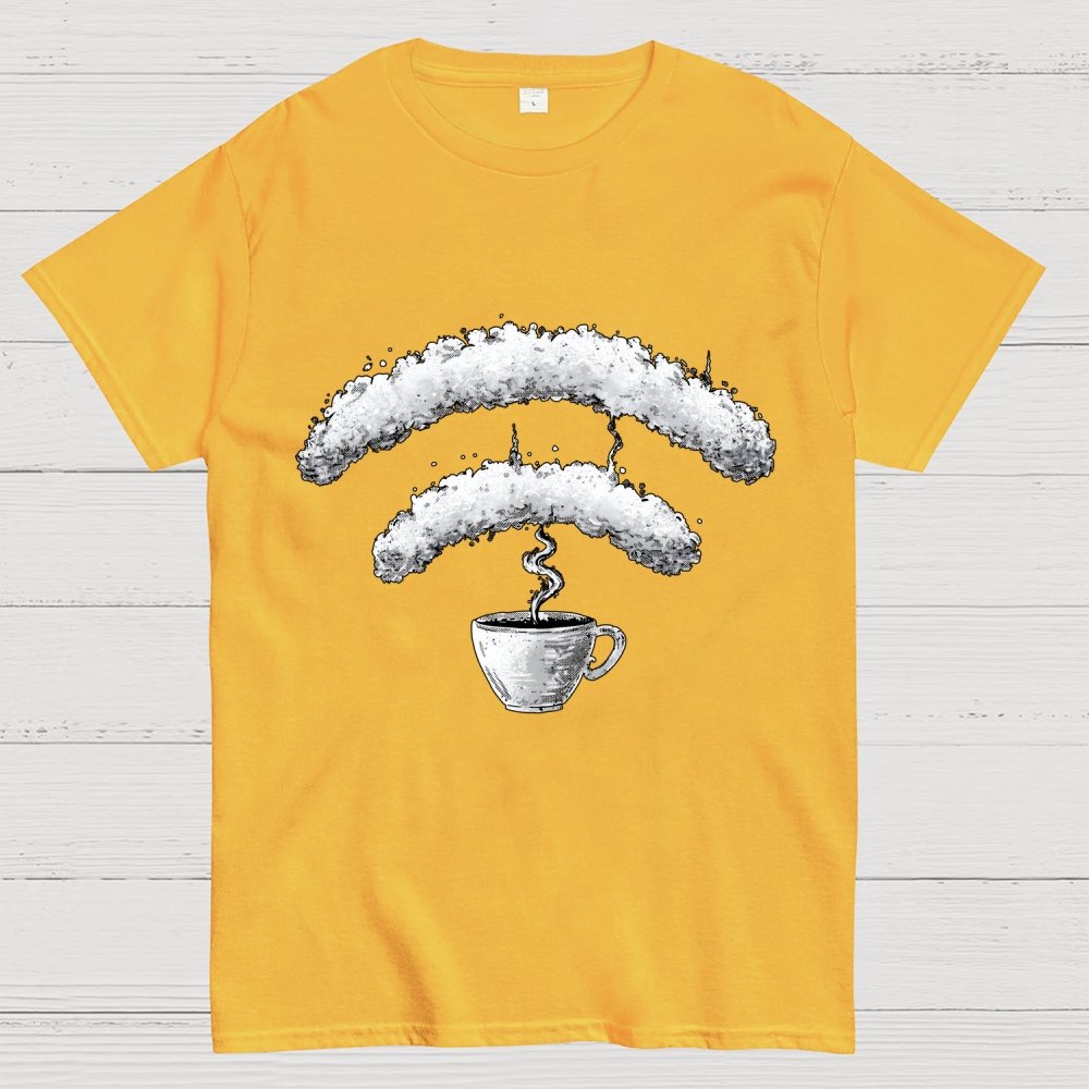 Connected Through Caffeine Geek T-Shirt