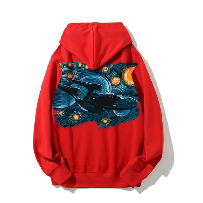 Printed Back Cotton Hoodie