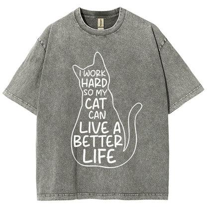 Work hard Vintage Distressed T-shirt