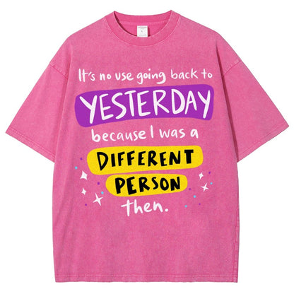 A Different Person Than Yesterday Vintage Distressed T-shirt