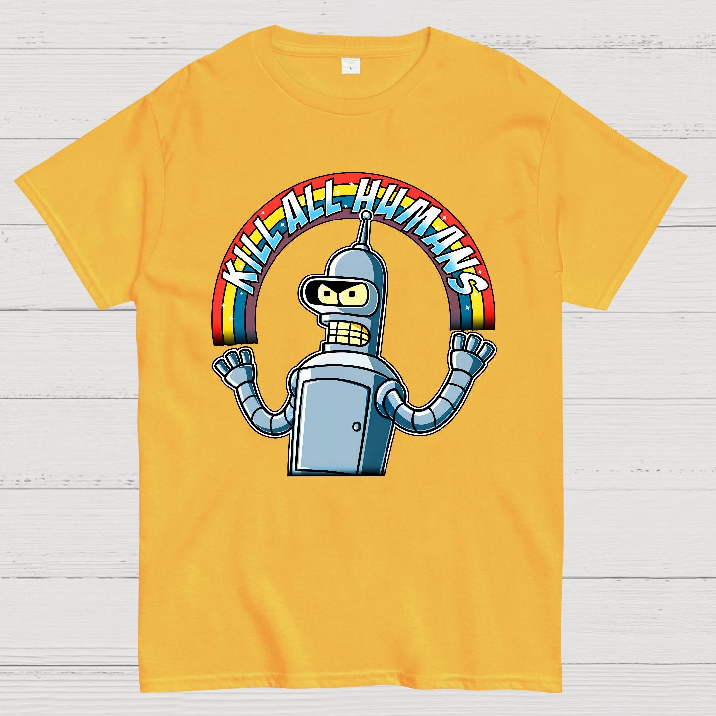 Shiny Metal Robot Geek T-Shirt