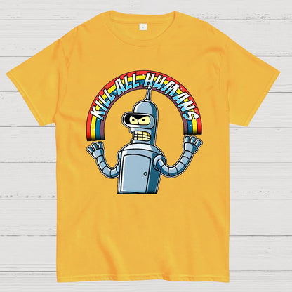 Shiny Metal Robot Geek T-Shirt