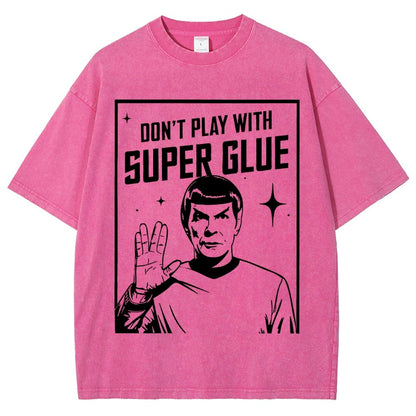Don't Play With Superglue Vintage Distressed T-shirt