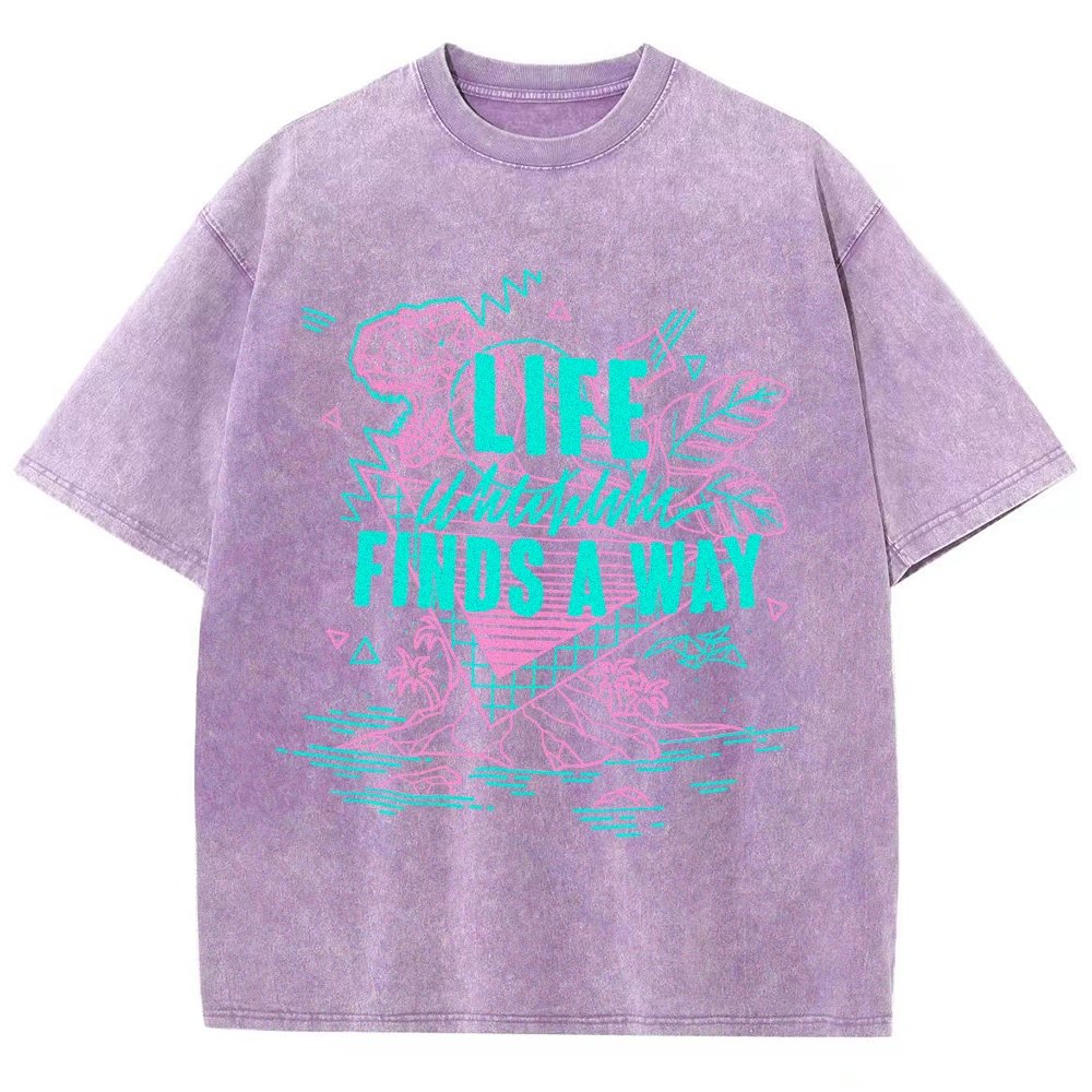 Life Finds A Way Vintage Distressed T-shirt