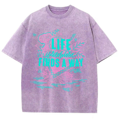 Life Finds A Way Vintage Distressed T-shirt