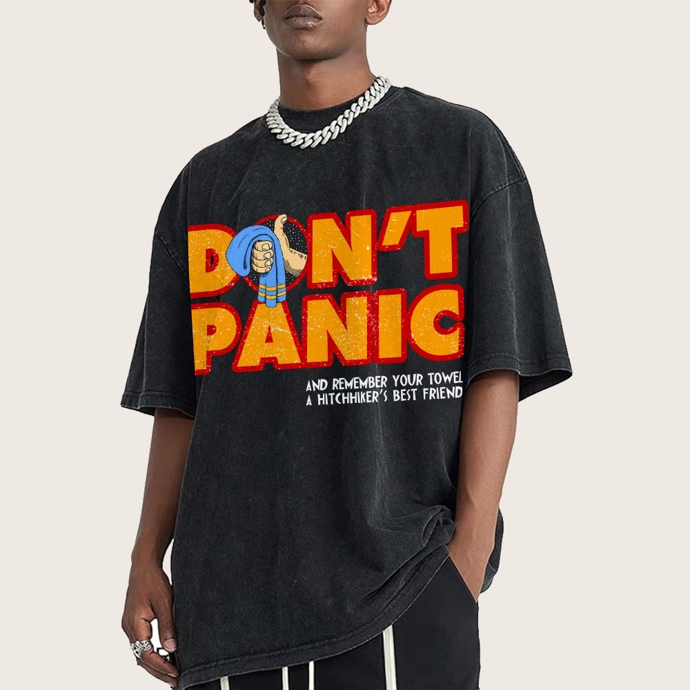 Pon't Panic Vintage Distressed T-shirt