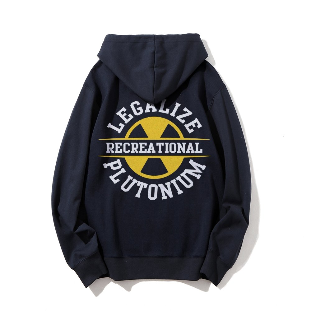 Legalize plutonium recreational Printed Back Unisex Cotton Hoodie