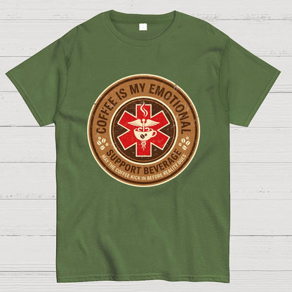 Coffee Is My Emotional Geek T-Shirt