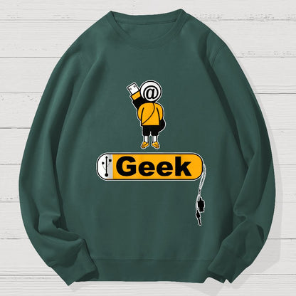 @Geek Funny Cotton Sweatshirt