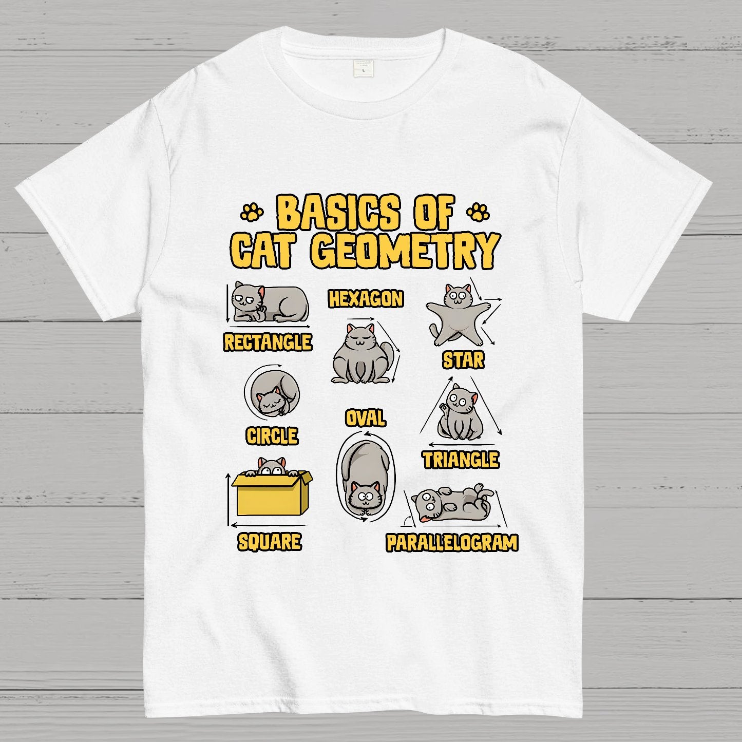 Basics of Cat Geometry Geek T-Shirt