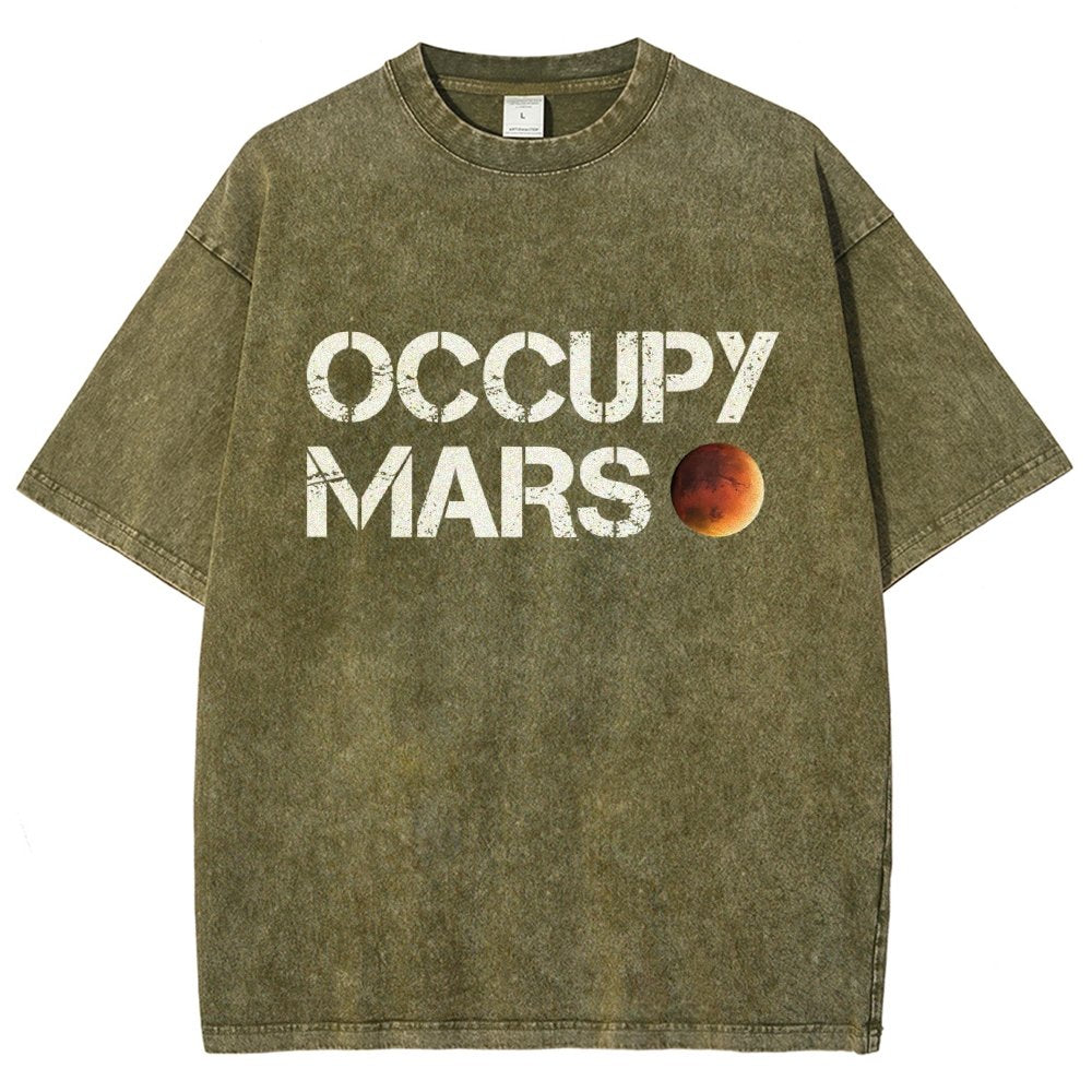Occupy Mars Vintage Distressed T-shirt