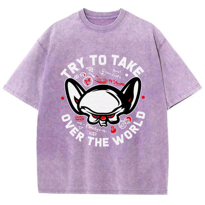 Take Over The World Vintage Distressed T-shirt