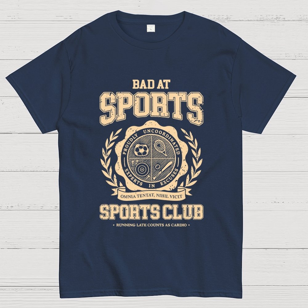 Bad at Sports Sports Club Unisex Geek T-Shirt