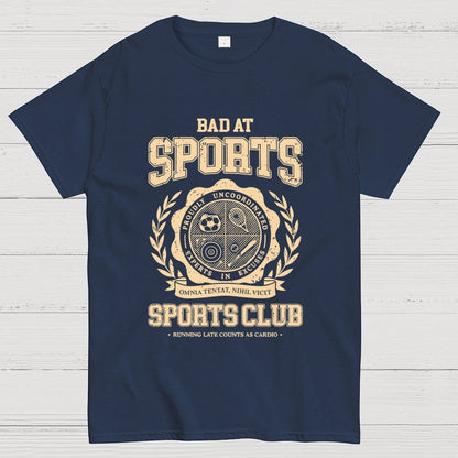 Bad at Sports Sports Club Unisex Geek T-Shirt