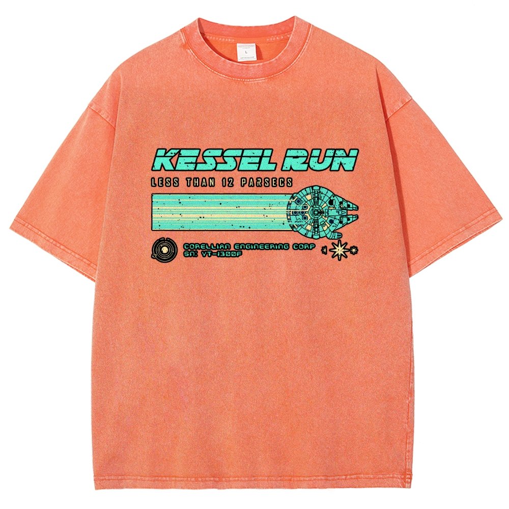 Retro Vintage Parsecs Vintage Distressed T-shirt