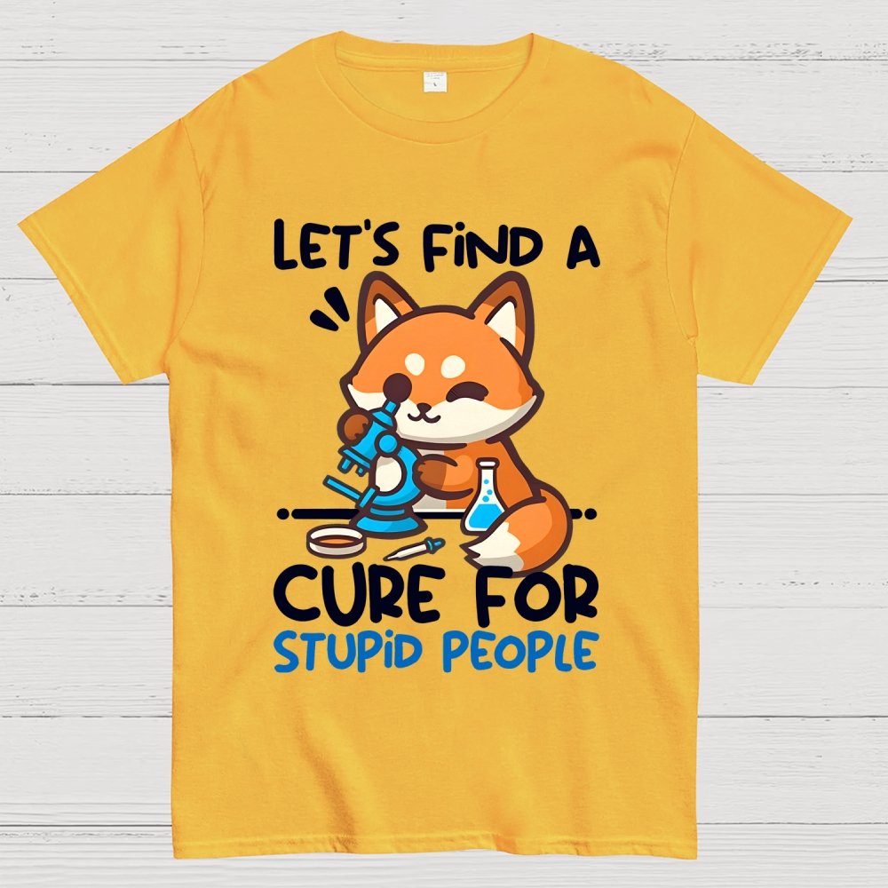 Fox Cure For Stupid People Geek T-Shirt