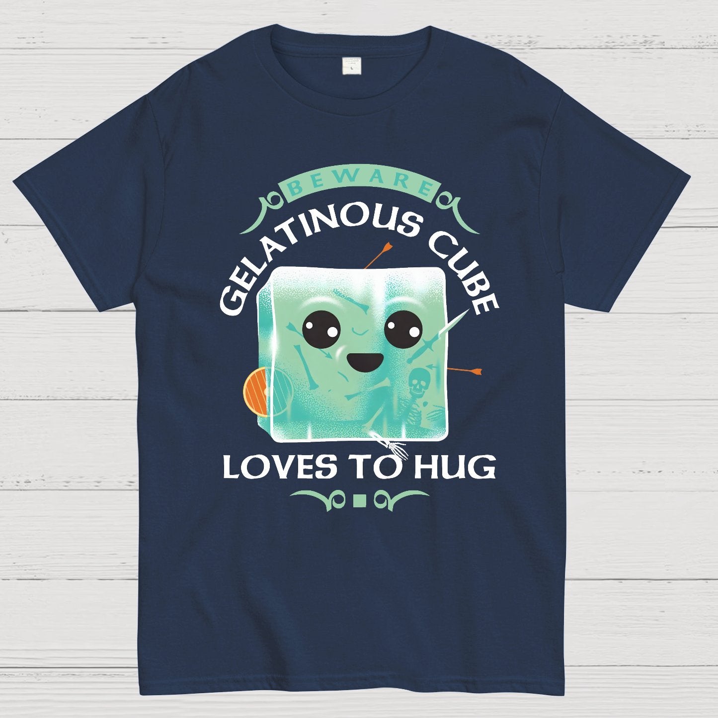 Gelatinous Cube Loves To Hug Geek T-Shirt