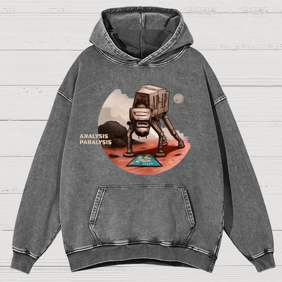 Board Game Analysis Paralysis Vintage Distressed Hoodie