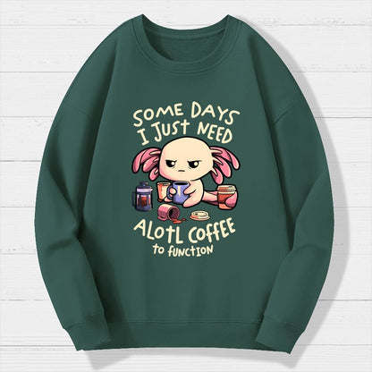 Alotl Coffee Geek Cotton Sweatshirt