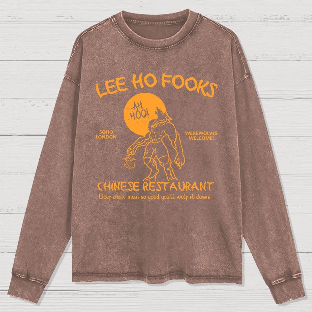 Lee Ho Fooks Chinese Restaurant Washed Long Sleeve Tee