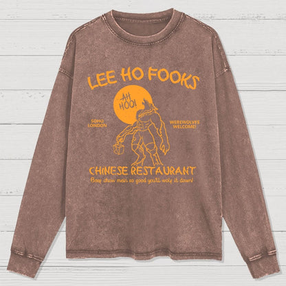 Lee Ho Fooks Chinese Restaurant Washed Long Sleeve Tee