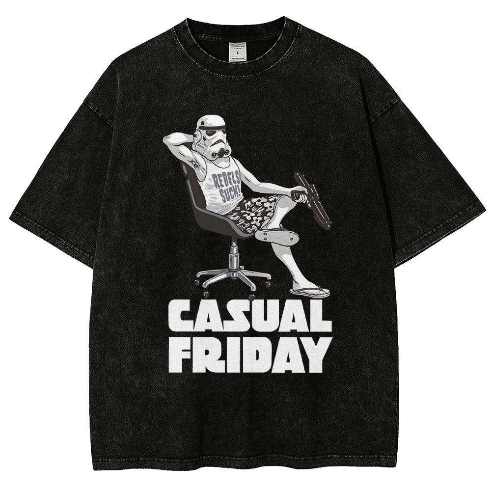 Casual Friday Vintage Distressed T-shirt
