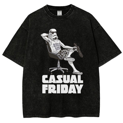 Casual Friday Vintage Distressed T-shirt