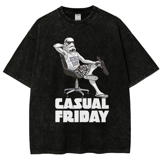 Casual Friday Vintage Distressed T-shirt