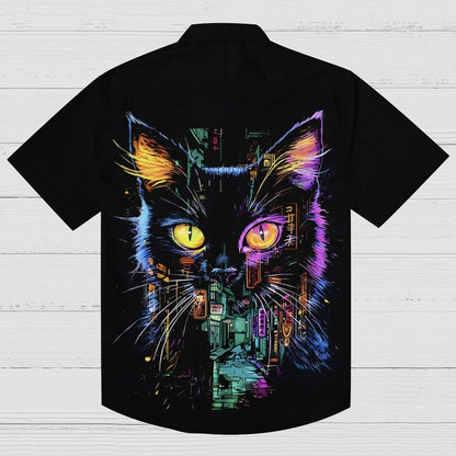 Street Cat Geek Hawaiian Shirt