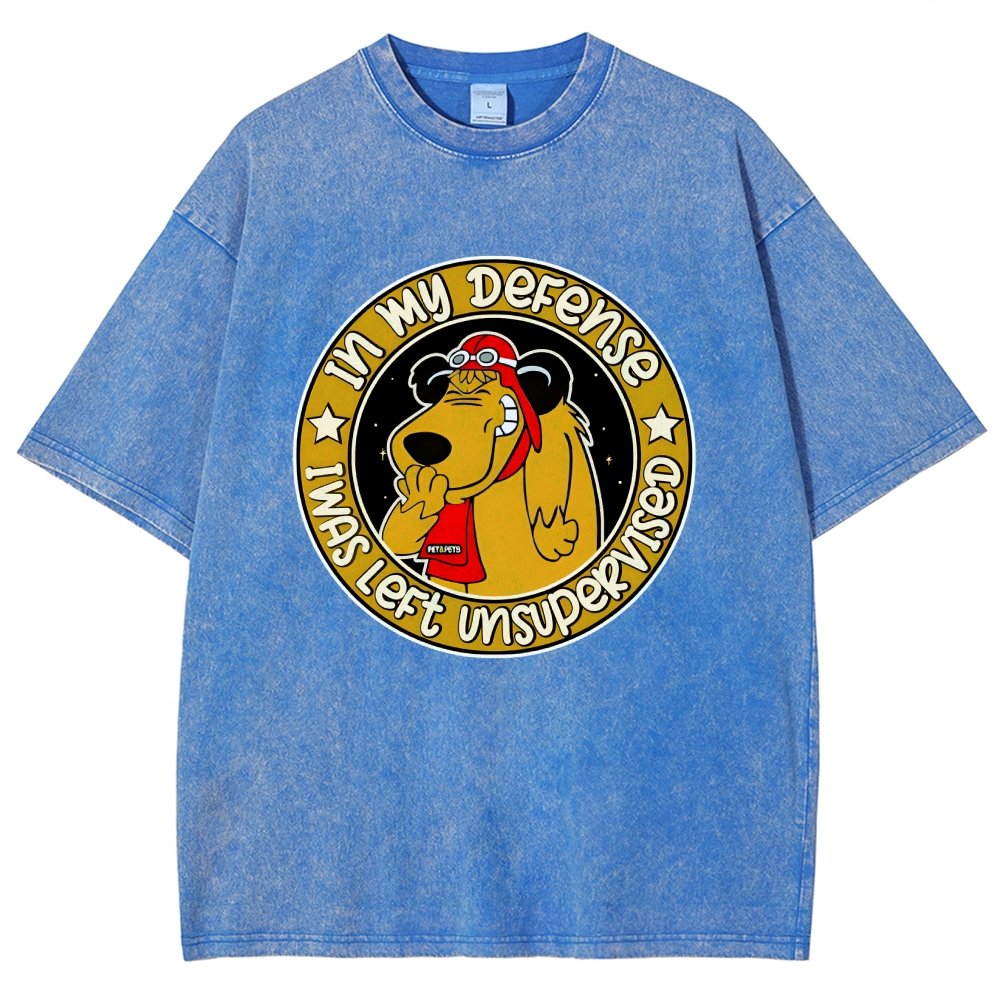 In My Defense I Was Left Unsupervised Vintage Distressed T-shirt