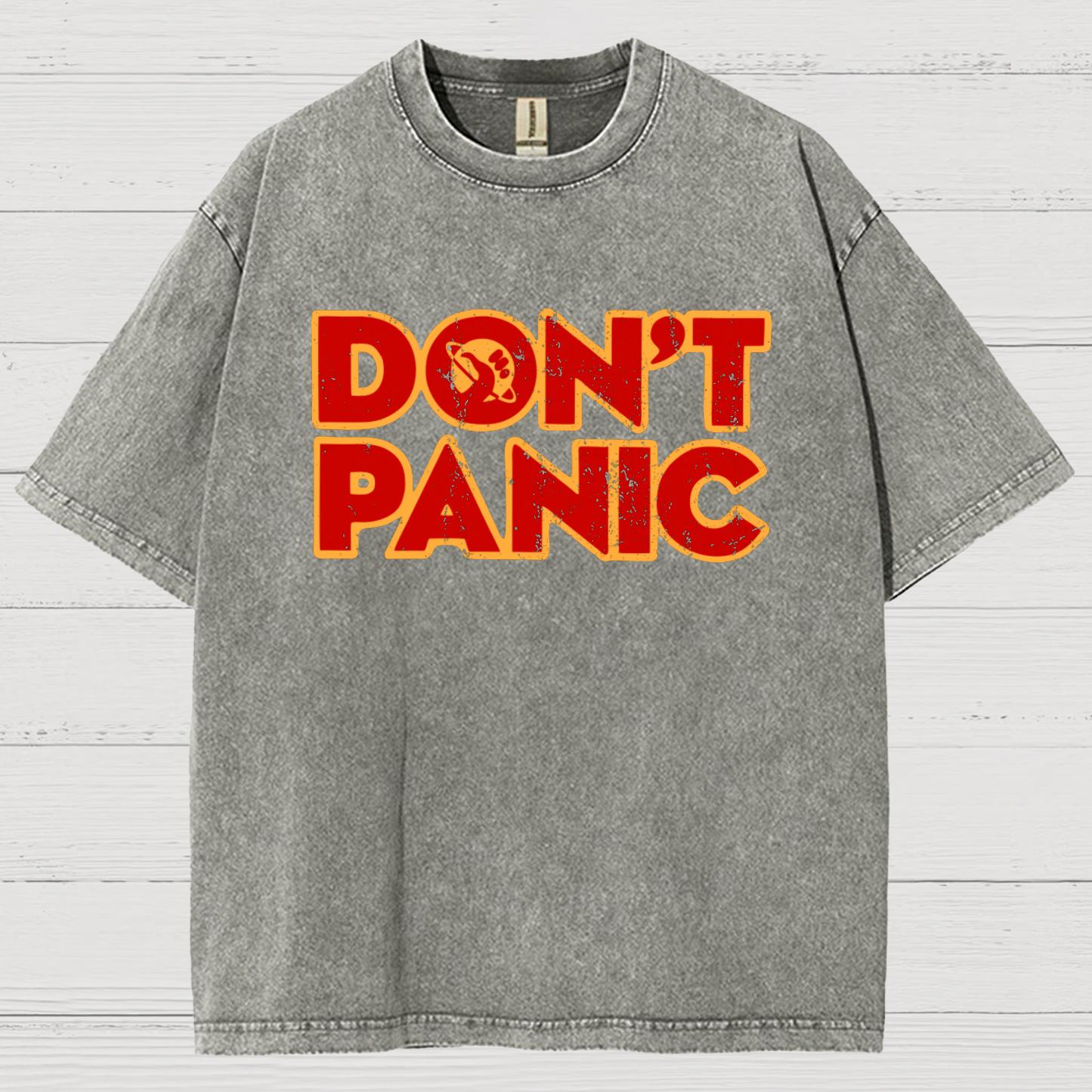 Dont Panic Vintage Distressed T-shirt