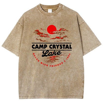 Camp Silver Pine 1980 Vintage Distressed T-shirt