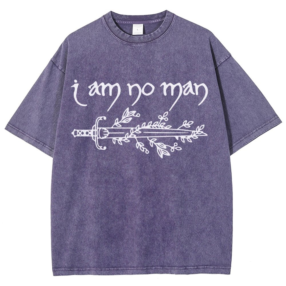 I Am No Man Vintage Distressed T-shirt