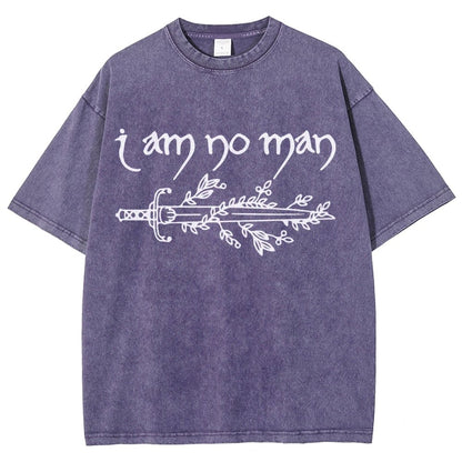 I Am No Man Vintage Distressed T-shirt