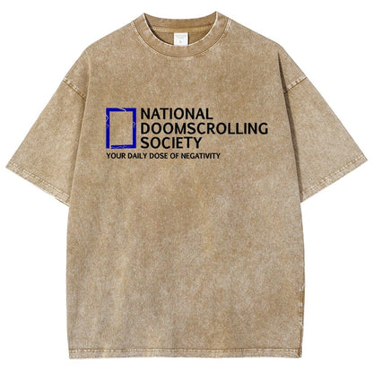 National Doomscrolling Society Vintage Distressed T-shirt