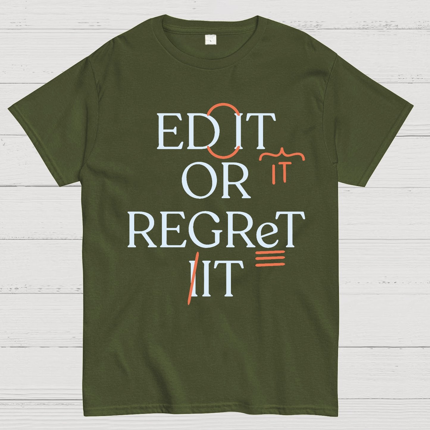 Edit Or Regret It Geek T-Shirt
