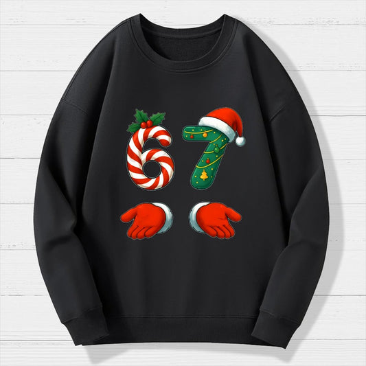 67 Christmas Geek Cotton Sweatshirt