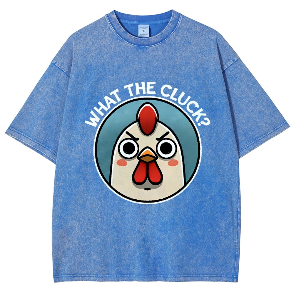 What The Cluck Vintage Distressed T-shirt