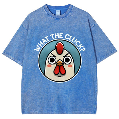 What The Cluck Vintage Distressed T-shirt